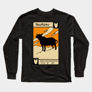 Taurus Tarot Card - Muchery Vintage Tarot Deck Long Sleeve T-Shirt